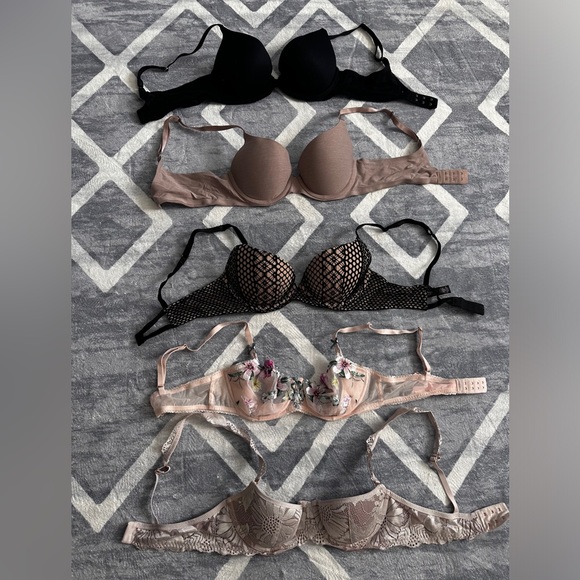 34B Bra Bundle- set of 5 - Picture 2 of 3